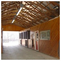 Stallion Barn Aisle Way